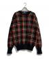 POLO RALPH LAUREN（ポロ・ラルフローレン）の古着「ウールチェックニット」｜ブラック×レッド