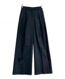 Demi-Luxe Beams×エディター東原妙子（デミルクス ビームス×エディターヒガシハラタエコ）の古着「ツイル イージー ストレート パンツ」｜ネイビー