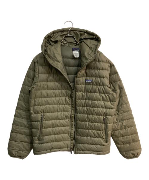 Patagonia（パタゴニア）Patagonia (パタゴニア) Down Sweater Full Zip Hoodie　 00’s　84700 FA0 カーキ サイズ:Sの古着・服飾アイテム