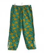 SUPREMEシュプリーム）の古着「Warm up pant teal floral　20SS」｜ブルー×イエロー