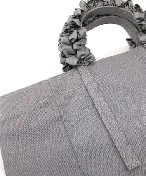 LUDLOW（ラドロー）LUDLOW (ラドロー) UNITED ARROWS (ユナイテッドアローズ) グレープハンドル トートバッグ Lサイズ グレーの古着・服飾アイテム