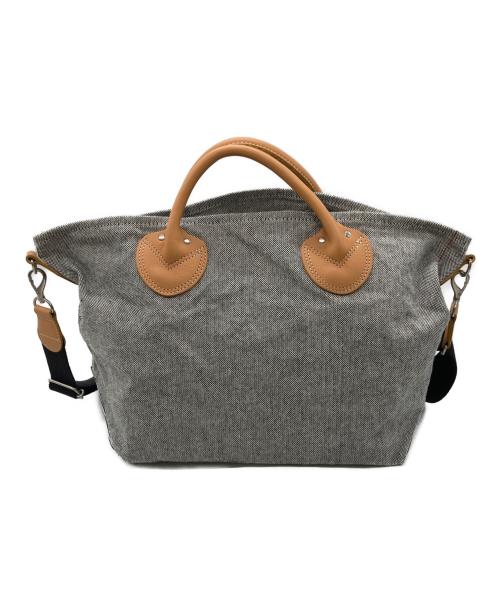 YOUNG & OLSEN The DRYGOODS STORE（ヤングアンドオルセン ザ ドライグッズストア）YOUNG & OLSEN The DRYGOODS STORE (ヤングアンドオルセン ザ ドライグッズストア) 2WAYキャンバスバッグ グレー×ベージュの古着・服飾アイテム