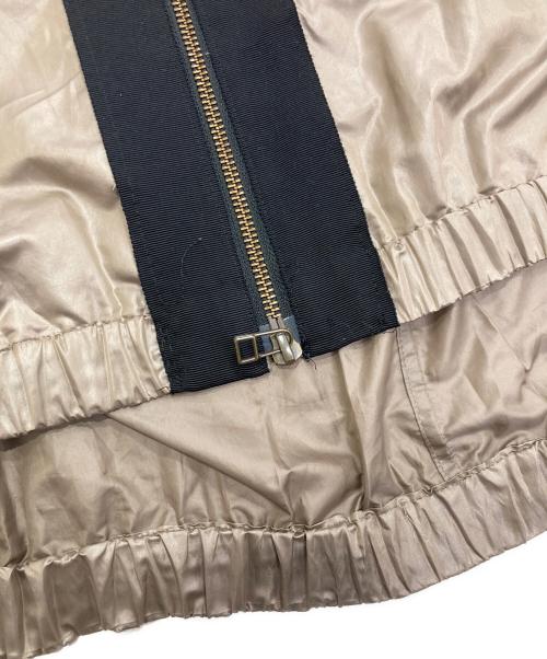 LANVIN en Bleu（ランバンオンブルー）LANVIN en Bleu (ランバンオンブルー) ナイロンレース切替ジャケット カーキ×ブラック サイズ:38の古着・服飾アイテム