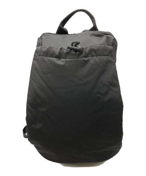 ear PAPILLONNER（イアパピヨネ）ear PAPILLONNER (イアパピヨネ) ドローストリングリュック ブラックの古着・服飾アイテム