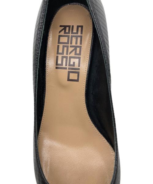 sergio rossi（セルジオロッシ）sergio rossi (セルジオロッシ) ヒールパンプス ブラック サイズ:37 1/2の古着・服飾アイテム