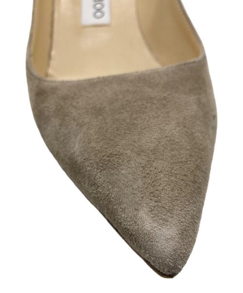 JIMMY CHOO（ジミーチュウ）JIMMY CHOO (ジミーチュウ) スウェードヒールパンプス ベージュ サイズ: 37 1/2の古着・服飾アイテム