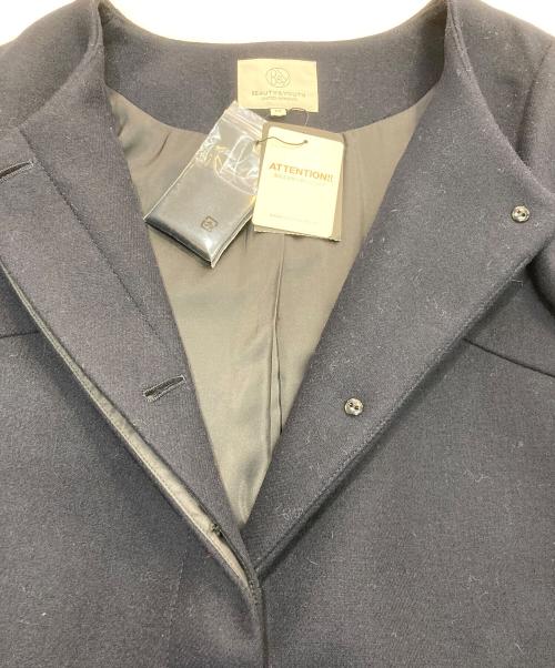 BEAUTY&YOUTH UNITED ARROWS（ビューティーアンドユースユナイテッドアローズ）BEAUTY&YOUTH UNITED ARROWS (ビューティーアンドユースユナイテッドアローズ) メルトン×ツイードノーカラーコート　1625-139-3355 ネイビー サイズ:M 未使用品の古着・服飾アイテム