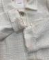 中古・古着 HER LIP TO (ハーリップトゥ) Shimmer Tweed Jacket　1251302035 ecru(ホワイト) サイズ:M 未使用品：12000円