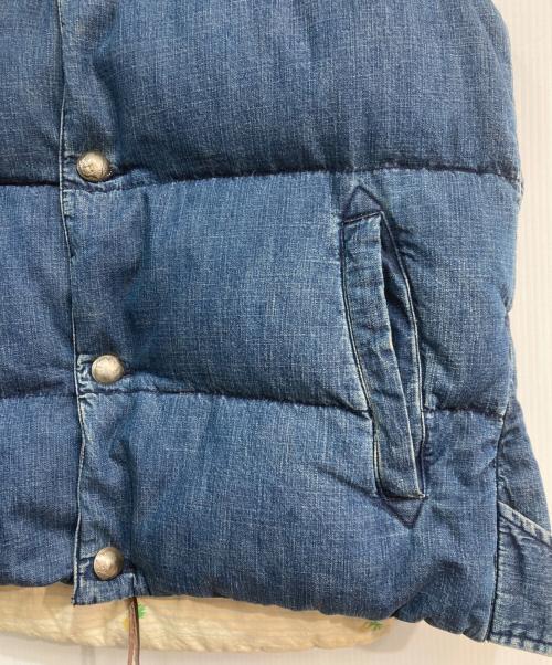 REMI RELIEF（レミレリーフ）REMI RELIEF (レミレリーフ) BEAMS PLUS (ビームスプラス) 別注 デニム ダウンベスト インディゴ サイズ:Lの古着・服飾アイテム