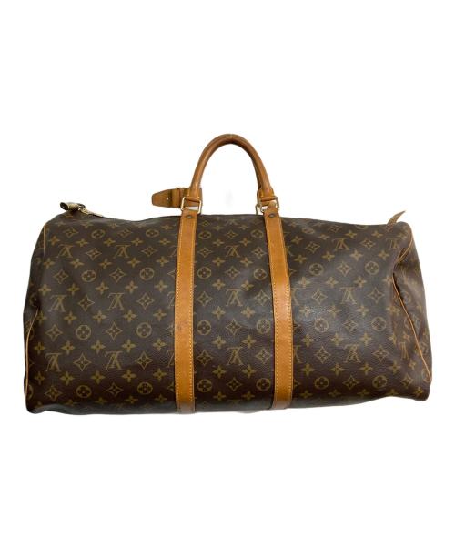 LOUIS VUITTON（ルイ ヴィトン）LOUIS VUITTON (ルイ ヴィトン) トラベルバッグ　モノグラム　キーポル55　 ブラウンの古着・服飾アイテム