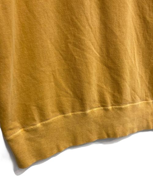 NIGEL CABOURN（ナイジェルケーボン）NIGEL CABOURN (ナイジェルケーボン) PRINT SWEAT SHORT SLEEVE イエロー サイズ:48の古着・服飾アイテム