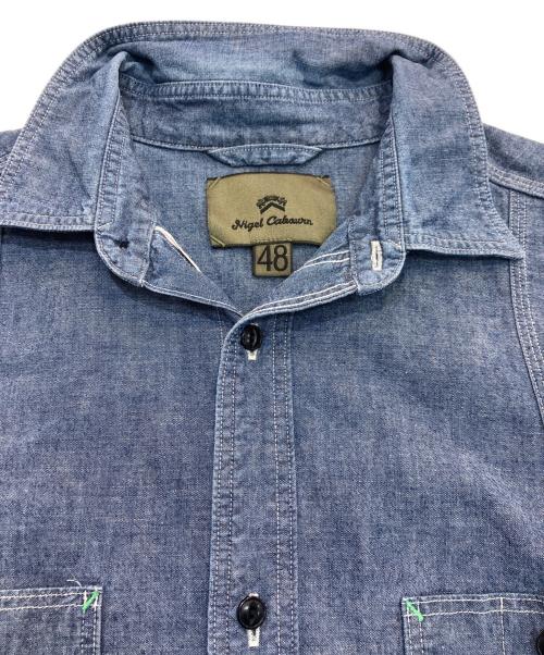 NIGEL CABOURN（ナイジェルケーボン）NIGEL CABOURN (ナイジェルケーボン) NEW MEDICAL SHIRT　8043-00-10050 インディゴ サイズ:48の古着・服飾アイテム