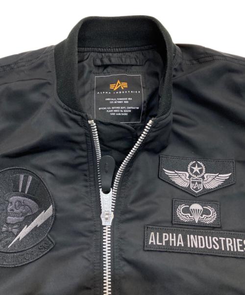 ALPHA（アルファ）ALPHA (アルファ) L-2B JAPANスペック AIR CREW /ライトMA-1　TA0509-001 ブラック サイズ:Mの古着・服飾アイテム