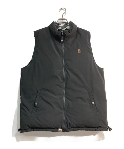 A BATHING APE（ア ベイシング エイプ）A BATHING APE (ア ベイシング エイプ) CITY CAMO REVERSIBLE DOWN VEST　001DNK801010M ブラック サイズ:Mの古着・服飾アイテム