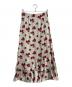 Loulou Willoughby (ルルウィルビー) ドットフラワーペプラムスカート　212210-11-180 アイボリー×レッド サイズ:2：5000円