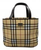BURBERRY LONDONバーバリーロンドン）の古着「ノバチェックハンドバッグ」｜ベージュ