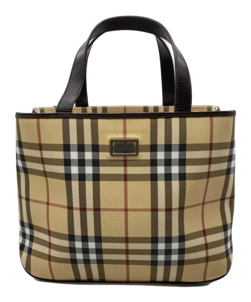 BURBERRY LONDON（バーバリーロンドン）BURBERRY LONDON (バーバリーロンドン) ノバチェックハンドバッグ ベージュの古着・服飾アイテム