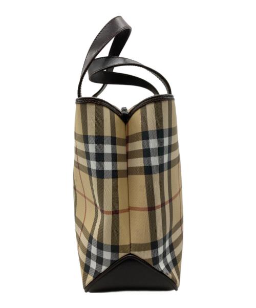 BURBERRY LONDON（バーバリーロンドン）BURBERRY LONDON (バーバリーロンドン) ノバチェックハンドバッグ ベージュの古着・服飾アイテム