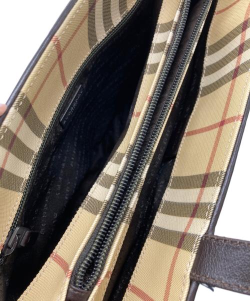 BURBERRY LONDON（バーバリーロンドン）BURBERRY LONDON (バーバリーロンドン) ノバチェックハンドバッグ ベージュの古着・服飾アイテム
