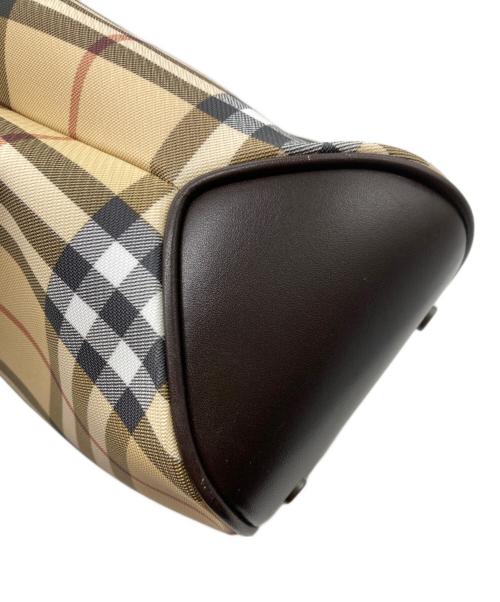 BURBERRY LONDON（バーバリーロンドン）BURBERRY LONDON (バーバリーロンドン) ノバチェックハンドバッグ ベージュの古着・服飾アイテム
