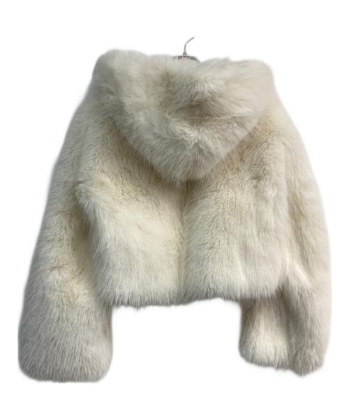 eimy istoire（エイミーイストワール）eimy istoire (エイミーイストワール) フェイクファーフードジャケット ホワイト サイズ:Freeの古着・服飾アイテム