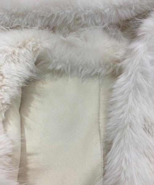 eimy istoire（エイミーイストワール）eimy istoire (エイミーイストワール) フェイクファーフードジャケット ホワイト サイズ:Freeの古着・服飾アイテム