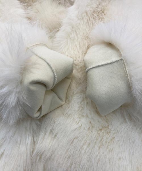 eimy istoire（エイミーイストワール）eimy istoire (エイミーイストワール) フェイクファーフードジャケット ホワイト サイズ:Freeの古着・服飾アイテム