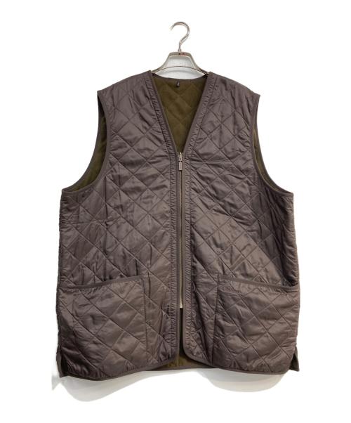 Barbour（バブアー）Barbour (バブアー) POLARQUILT WAISTCOAT ZIP　MLI0002 ブラウン サイズ:XLの古着・服飾アイテム