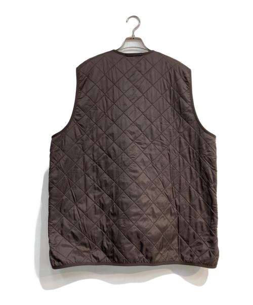 Barbour（バブアー）Barbour (バブアー) POLARQUILT WAISTCOAT ZIP　MLI0002 ブラウン サイズ:XLの古着・服飾アイテム