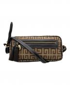 GIVENCHYジバンシィ）の古着「モノグラムスクエアショルダーバッグ」｜ブラウン×ベージュ