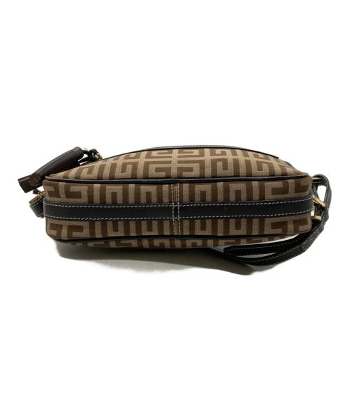 GIVENCHY（ジバンシィ）GIVENCHY (ジバンシィ) モノグラムスクエアショルダーバッグ ブラウン×ベージュの古着・服飾アイテム