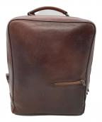 MOTHERHOUSEマザーハウス）の古着「アンティークスクエア リュック」｜ブラウン