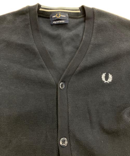 FRED PERRY（フレッドペリー）FRED PERRY (フレッドペリー) BEAMS (ビームス) 鹿子カーディガン　FZ1959 ネイビー サイズ:Sの古着・服飾アイテム