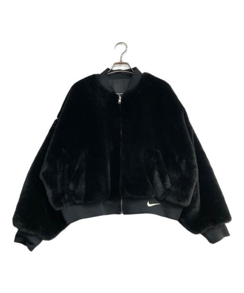NIKE（ナイキ）NIKE (ナイキ) W NSW FAUX FUR BOMBEER ブラック サイズ:XLの古着・服飾アイテム