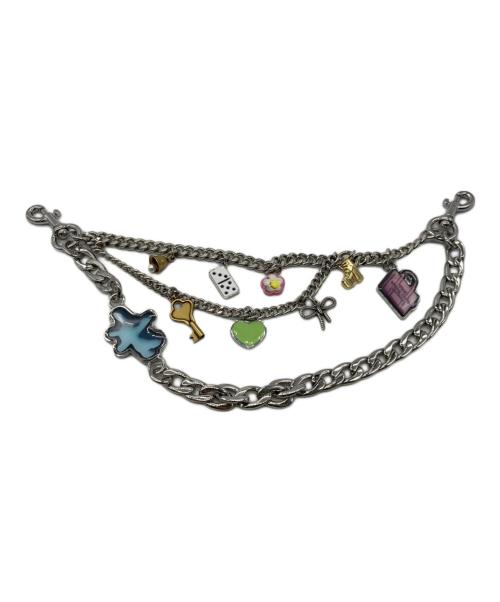MARC JACOBS（マークジェイコブズ）MARC JACOBS (マークジェイコブズ) ザ ステッカー チャーム チェーン ショルダー ストラップ シルバー サイズ:-の古着・服飾アイテム