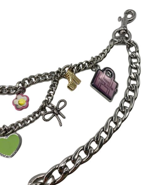 MARC JACOBS（マークジェイコブズ）MARC JACOBS (マークジェイコブズ) ザ ステッカー チャーム チェーン ショルダー ストラップ シルバー サイズ:-の古着・服飾アイテム