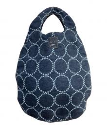 mina perhonen（ミナ ペルホネン）の古着「tambourine エッグバッグ　aas9319」｜ネイビー