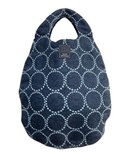 mina perhonen（ミナ ペルホネン）mina perhonen (ミナ ペルホネン) tambourine エッグバッグ　aas9319 ネイビー サイズ:-の古着・服飾アイテム