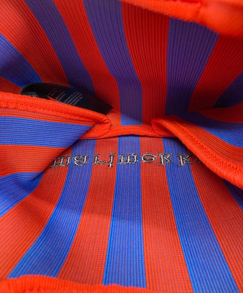 marimekko（マリメッコ）marimekko (マリメッコ) KNITTED MINI TOTE MERIROSVO レッド×ブルー サイズ:-の古着・服飾アイテム