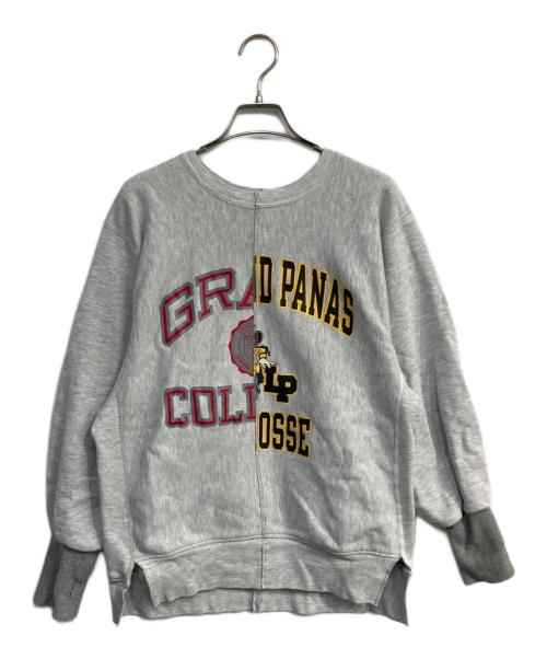 77circa（ナナナナサーカ）77circa (ナナナナサーカ) リメイクスウェット　03-6712-6150 グレー サイズ:Freeの古着・服飾アイテム