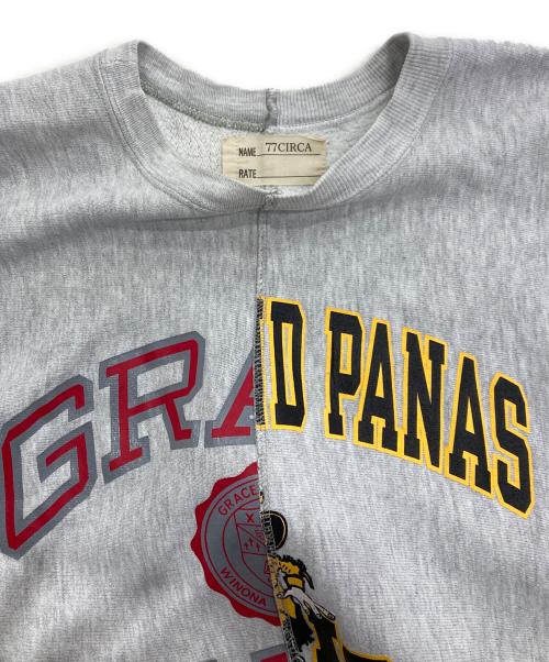 77circa（ナナナナサーカ）77circa (ナナナナサーカ) リメイクスウェット　03-6712-6150 グレー サイズ:Freeの古着・服飾アイテム