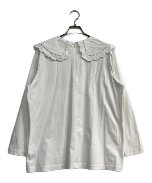 YORI（ヨリ）yori (ヨリ) スカラップカラーロンTee ホワイト サイズ:-の古着・服飾アイテム