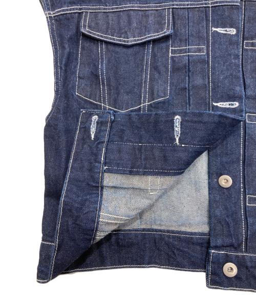 machatt（マチャット）machatt (マチャット) デニムベスト インディゴ サイズ:Freeの古着・服飾アイテム