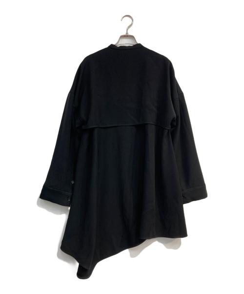 ENFOLD（エンフォルド）ENFOLD (エンフォルド) PEツイル フレアシャツ　300ES330-0460 ブラック サイズ:38の古着・服飾アイテム