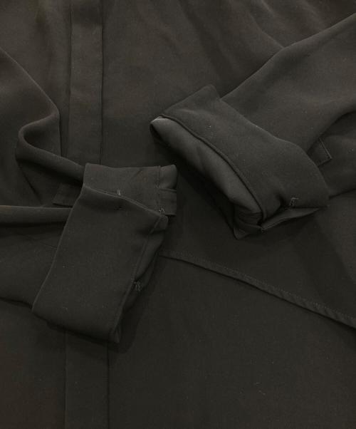 ENFOLD（エンフォルド）ENFOLD (エンフォルド) PEツイル フレアシャツ　300ES330-0460 ブラック サイズ:38の古着・服飾アイテム