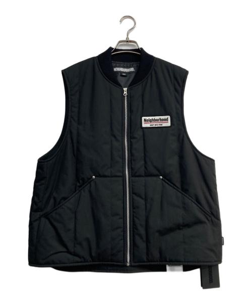 NEIGHBORHOOD（ネイバーフッド）NEIGHBORHOOD (ネイバーフッド) PADDED WORK VEST ブラック サイズ:Lの古着・服飾アイテム