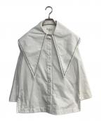 YORIヨリ）の古着「セーラーリボンシャツ　YR21-25007SP」｜ホワイト