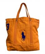 POLO RALPH LAURENポロ・ラルフローレン）の古着「キャンバストートバッグ」｜オレンジ