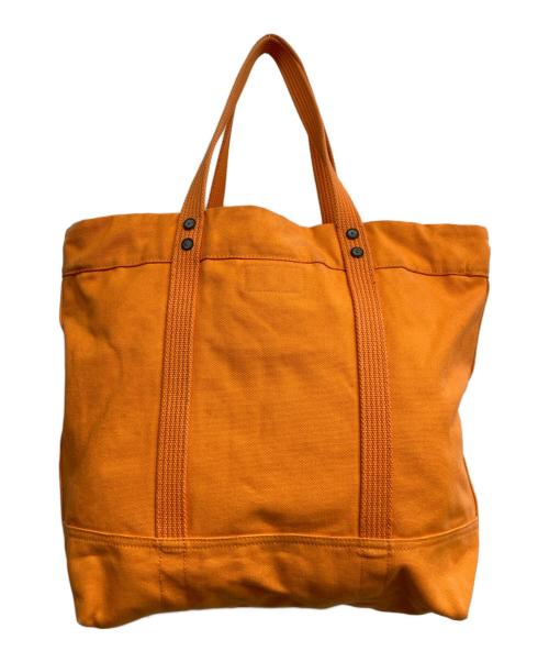 POLO RALPH LAUREN（ポロ・ラルフローレン）POLO RALPH LAUREN (ポロ・ラルフローレン) キャンバストートバッグ オレンジの古着・服飾アイテム