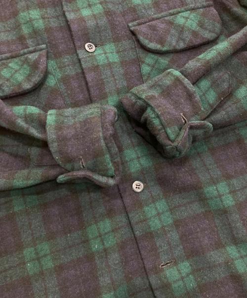 PENDLETON（ペンドルトン）PENDLETON (ペンドルトン) オープンカラーシャツ グリーン サイズ:Mの古着・服飾アイテム